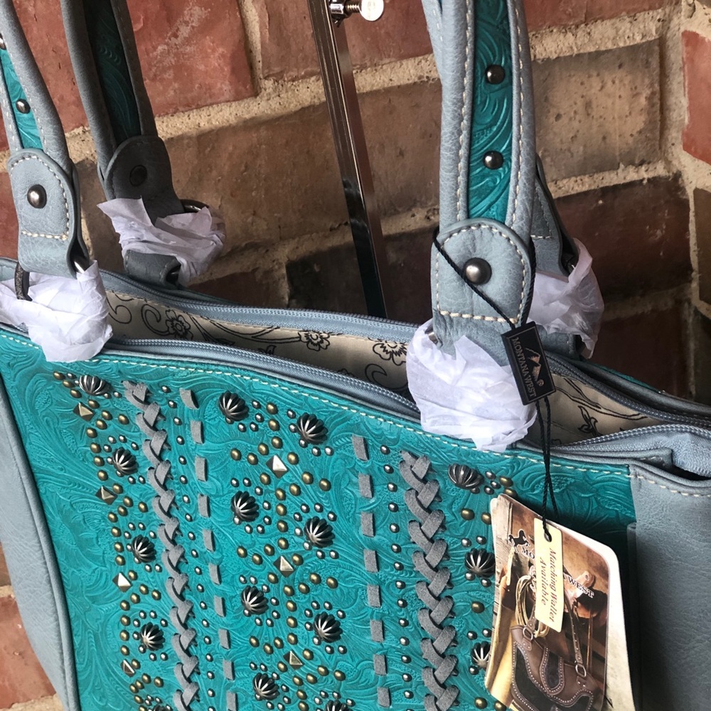 Montana West Embossed Collection Tote - Picture 2 of 6
